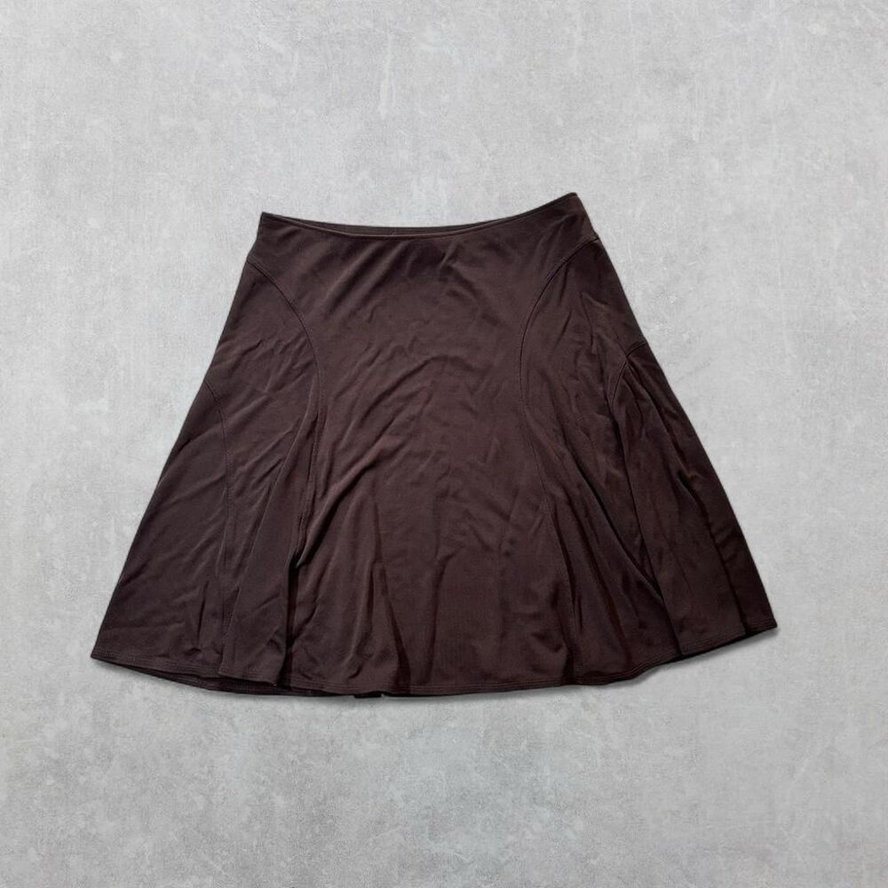 Jones New York Size Large Elevated Basic Brown Midi Skirt